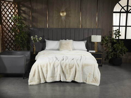 Плед 210х230 Sofi De MarkO Ричард молочный