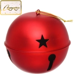 Новогодний шар «Бубенчик» 15 см, Красный