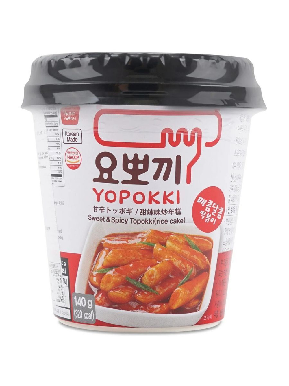 Токпокки Yopokki рисовые клецки сладко-острые 140 г