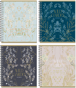 Тетрадь WILD GARDEN 170х203, 96 л. гребень, 4+0+выборочный УФ-лак, 4 диз