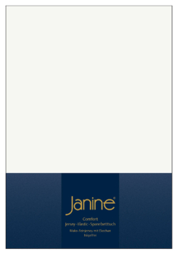 Простыня на резинке 180-200x200 Janine Elastic-Jersey 5002 экрю