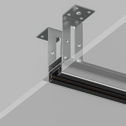 TR3020-AL Закладной профиль для встраиваемого монтажа однофазного трека 2м