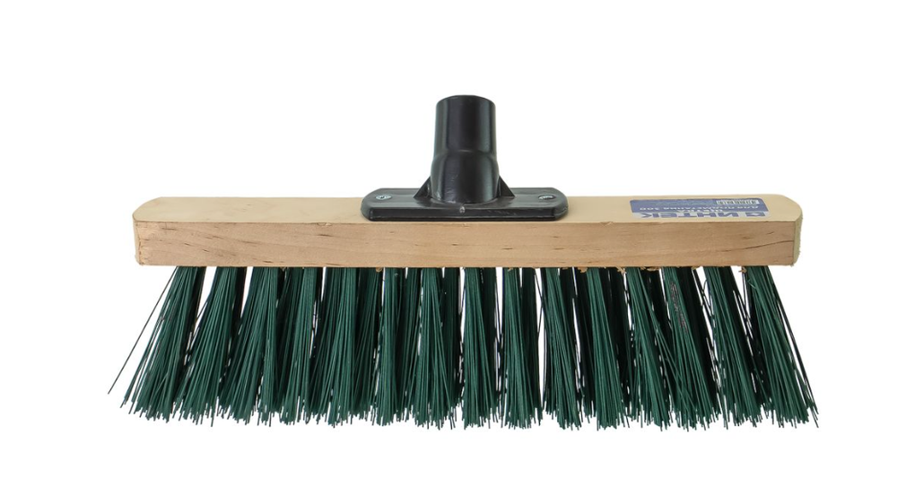 Щетка для подметания 30см УЛИЦА деревянная колодка металлический держатель