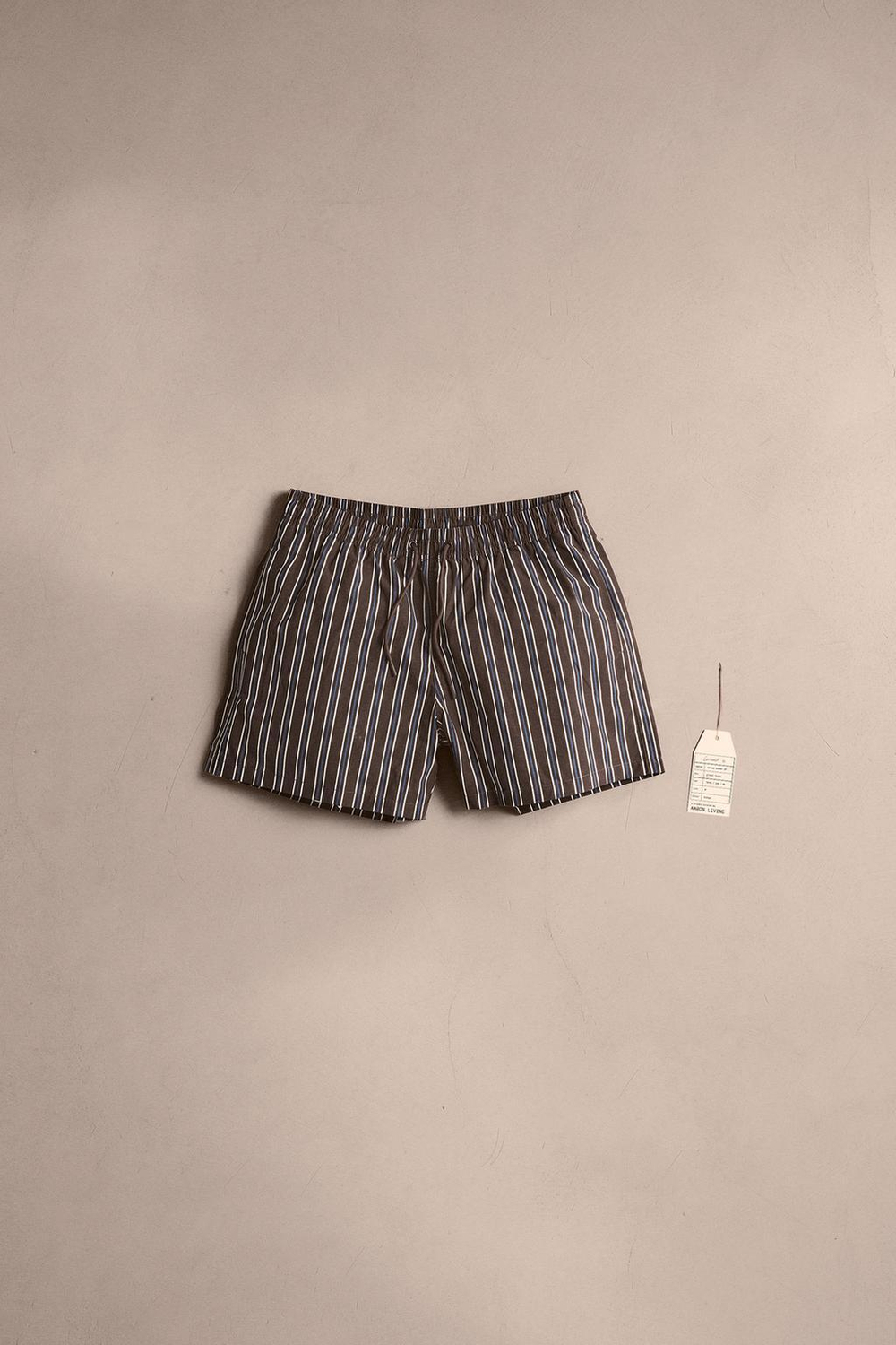 ZARA ПЛАВКИ КЛАССИЧЕСКОГО КРОЯ В ПОЛОСКУ, ГРАНАТОВЫЙ