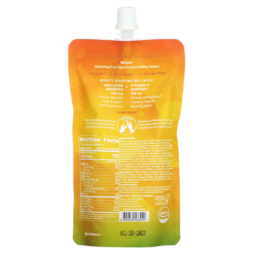 Everydaze, Essential C's Konjac Jelly, манго, 150 мл (5,07 жидк. унц.)