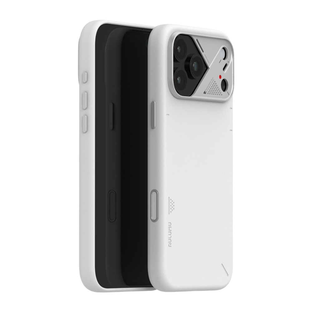 Кожаный чехол MagSafe Aulumu A17 Vegan Leather Case для iPhone 17 Pro Чехол в футуристическом стиле из веганской кожи с защитой камеры, сенсорной накладкой для Контроллера камеры и теплорассеиванием в области процессора устройства