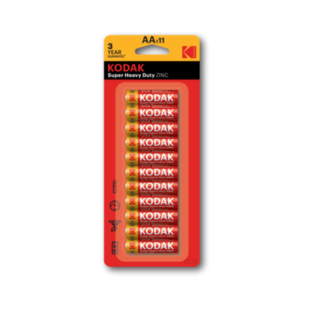 Батарейки Kodak R6-10+1BL SUPER HEAVY DUTY Zinc [KAAHZ-10+1]