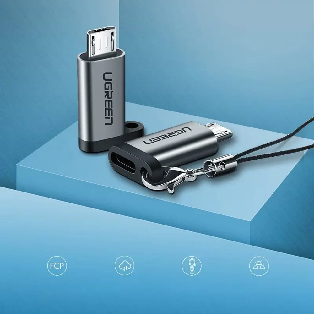Переходник MicroUSB - USB 3.1 Type C UGREEN 50590
