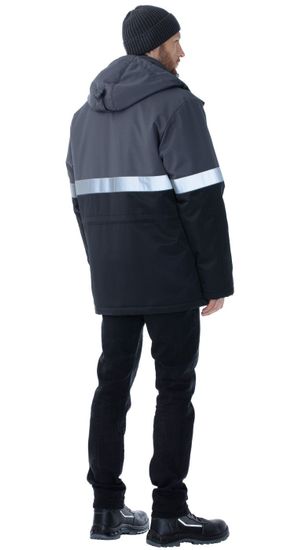 Куртка зимняя "Орион РФ" (черный/т.серый)