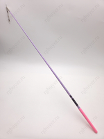 Палочка Sasaki 57 см с блеском фиолетовая с розовой ручкой RRKxР (Lilac x Pink)