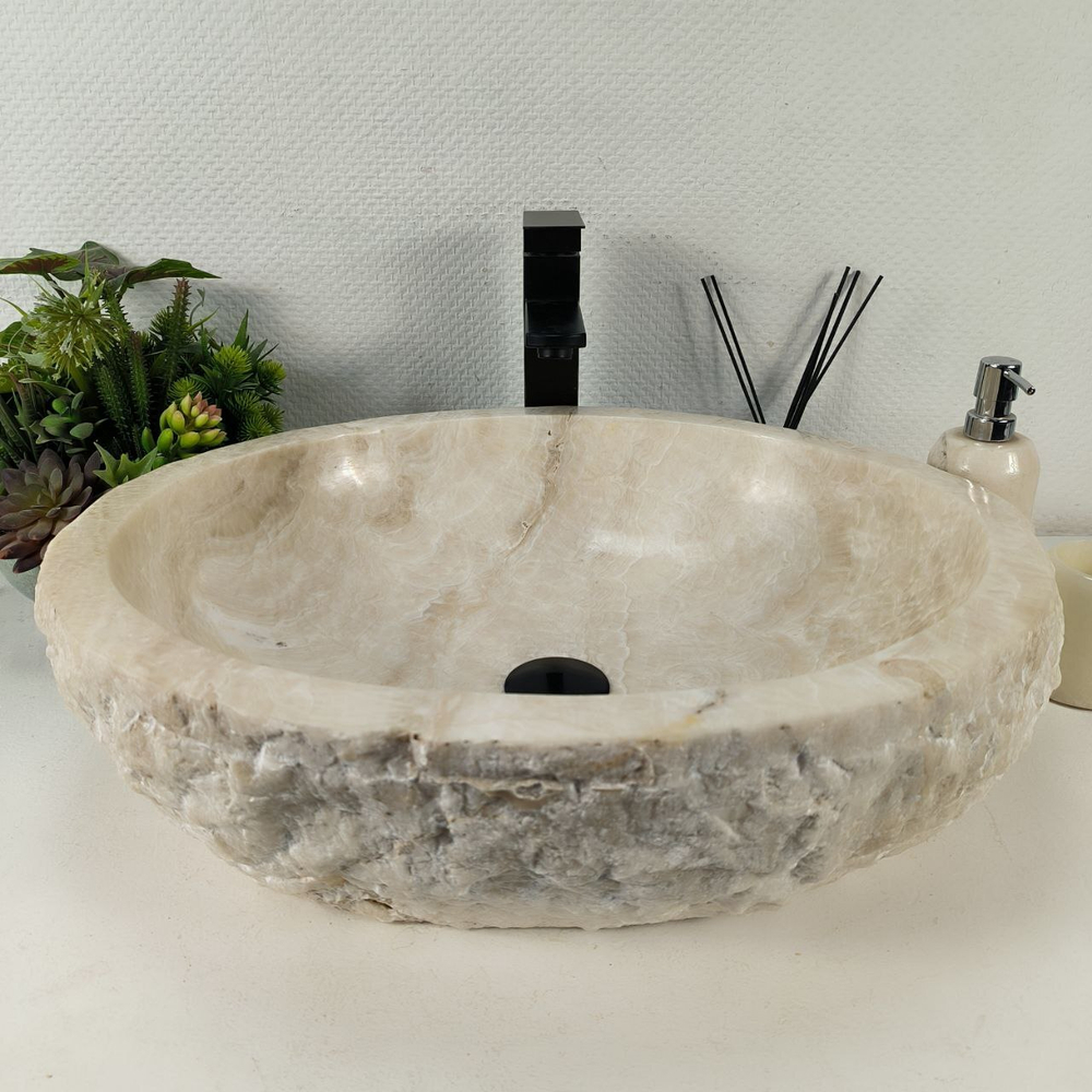 Раковина из оникса Erozy White EO-64377 56*47*15 0214