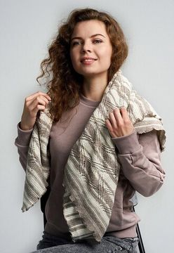 Палантин из 100% монгольской шерсти