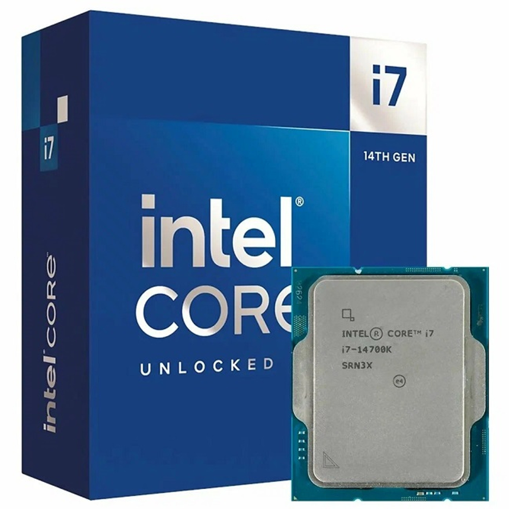 Процессор Intel Core i7-14700K Raptor Lake, 3400MHz, LGA1700, L3 33Mb, BOX (BX8071514700K)