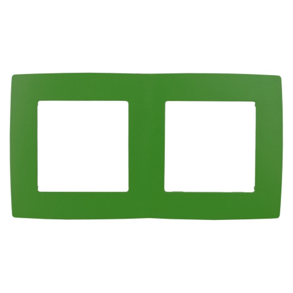 12-5002-27 ЭРА Рамка на 2 поста, Эра12, зелёный