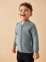Кардиган на молнии для мальчика Next K82-044, Светло-синий