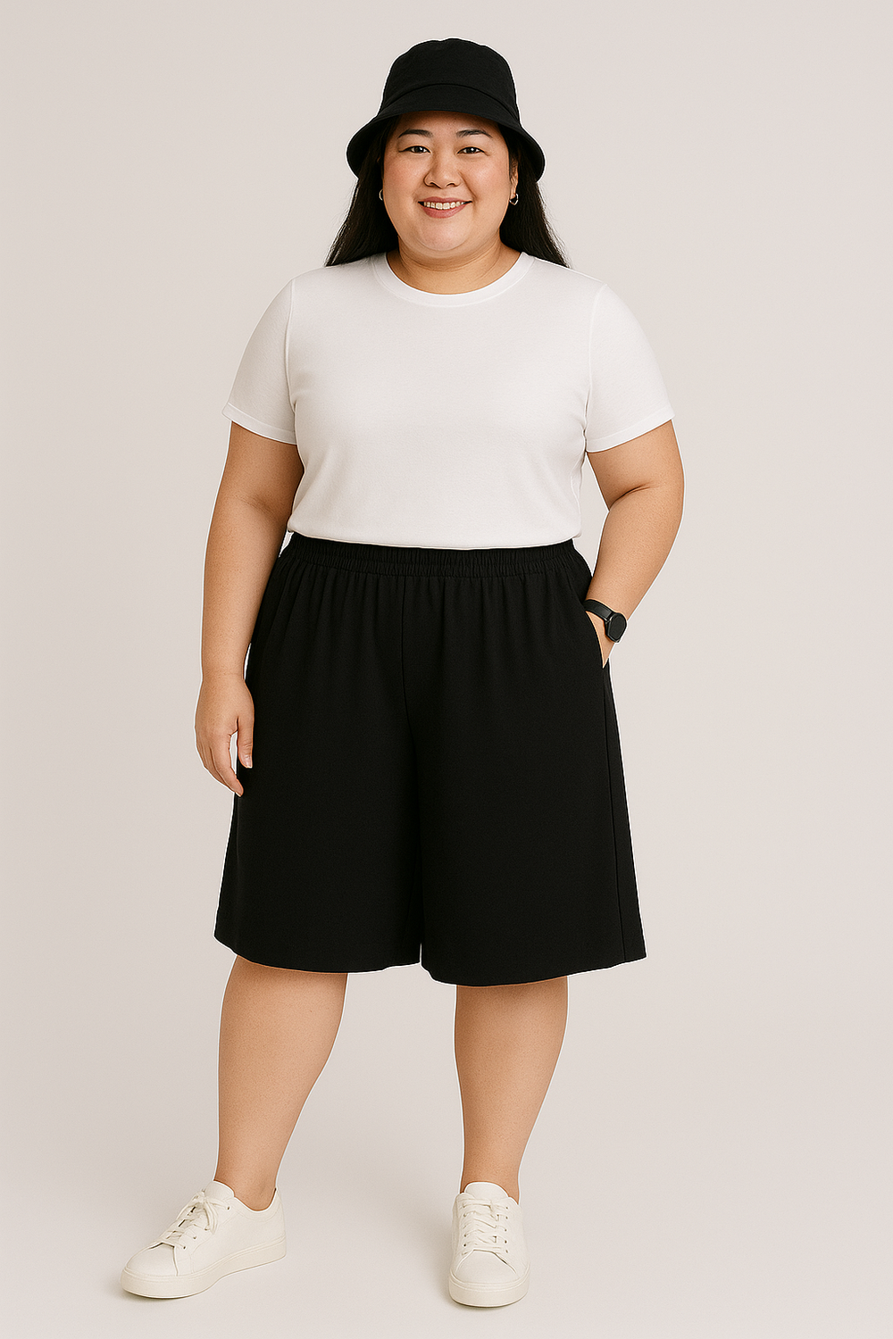 Шорты женские широкие