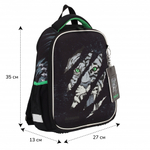 Ранец, спинка эргономичная, 1 отделение, 35*27*13 см, ERGO Light, Tiger, КОКОС, 210590