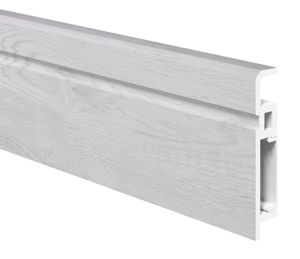 Напольный плинтус ПВХ Foresta Aviv Дуб Оптина FA 003 2000х70х13 мм