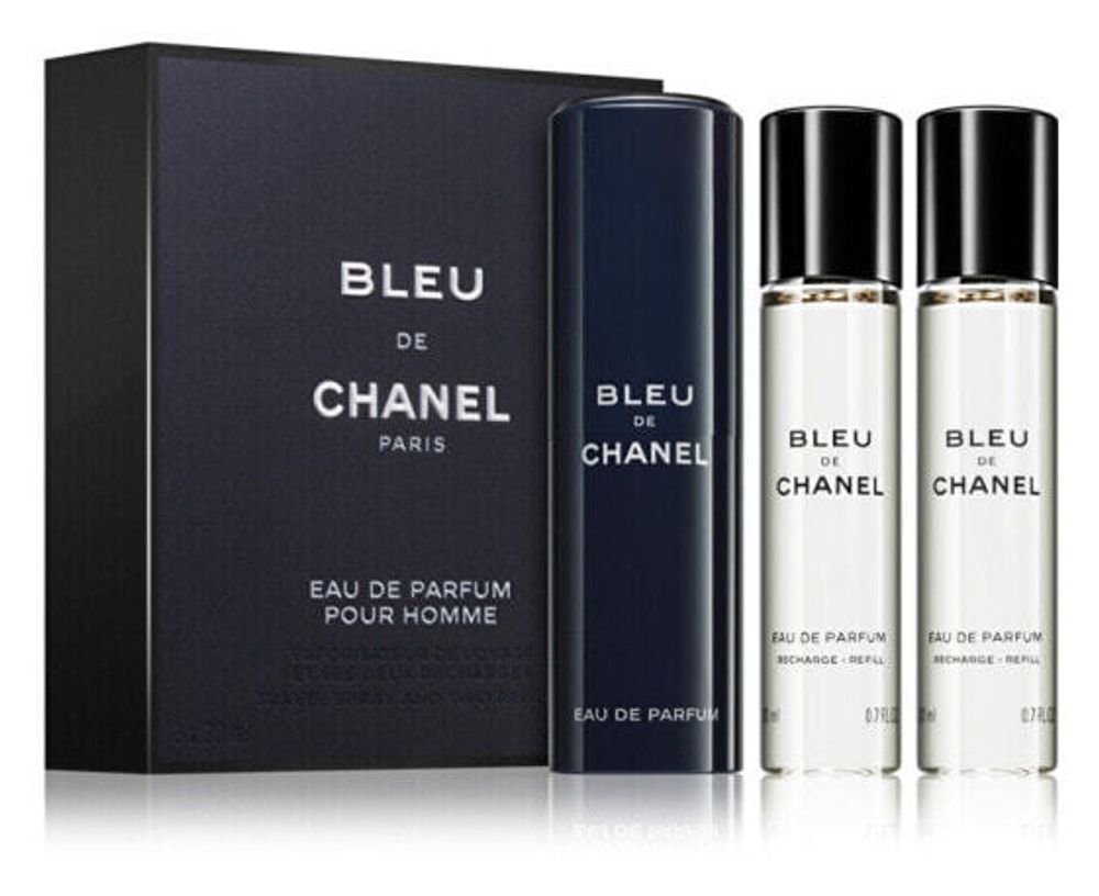 Древесный восточный аромат CHANEL Bleu De Chanel Парфюмерная вода 3 x 20 мл