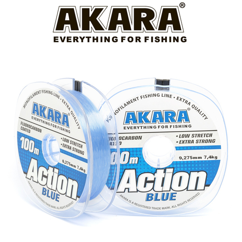 Леска Akara Action Blue 100 м 0,275 голубая