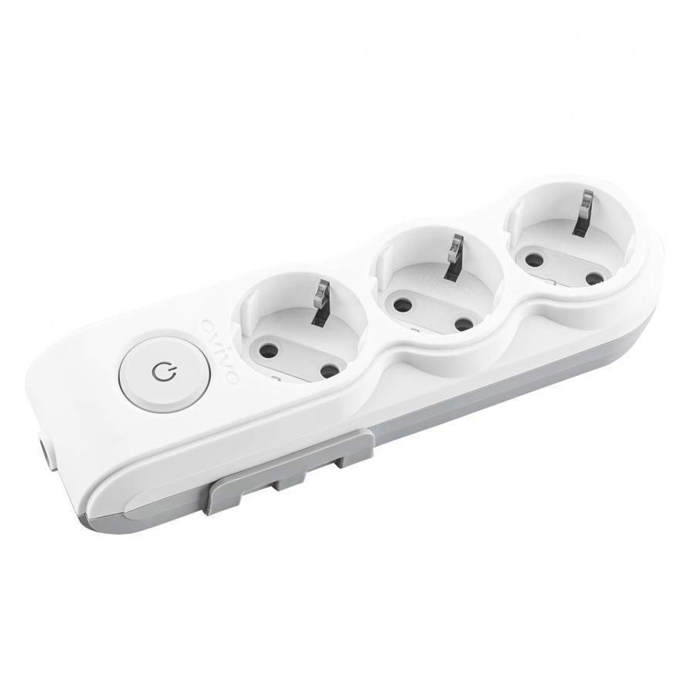 Колодка 3 гнезда OVIVO суппорт выключатель с/з 700-000000-123