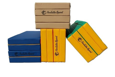 Мат Perfetto Sport № 5 складной 3 сложения 100 х 200 х 10см зелено-желтый