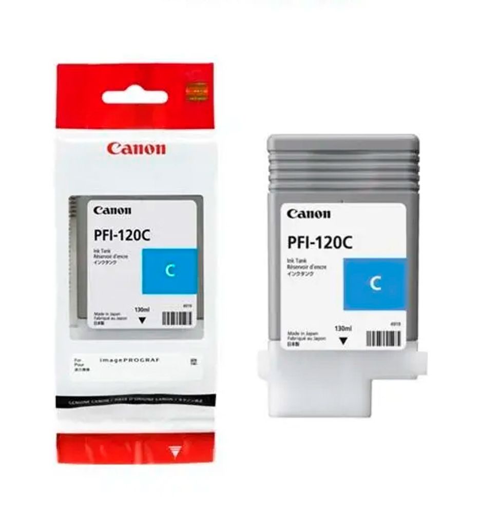 Картридж CANON PFI-120C для TM-200/TM-205/TM-300/TM-305/TM-350/TM-355 голубой