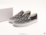 Слипоны Dior x Vans Vault OG Classic slip-on LX