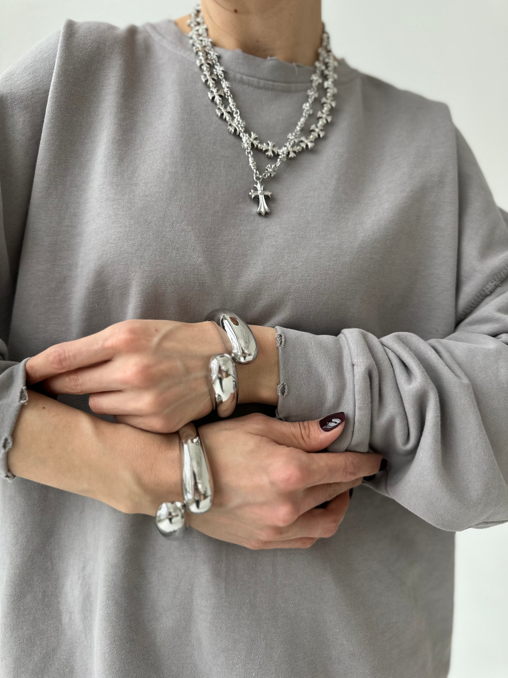 Браслет капля SILVER