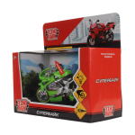 Модель ин. пласт. "Мотоцикл Супербайк" 13,5см, свет/звук,выдв.поднож.вращ.руль ZY025296-R(Технопарк)