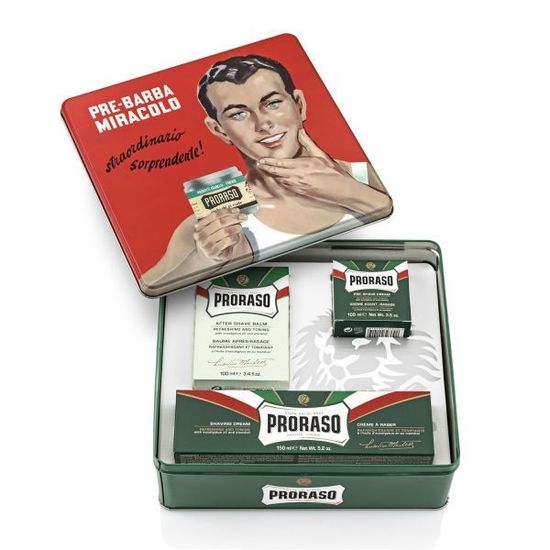 Подарочный набор для бритья Proraso Vintage Selection Gino, ментол и эвкалипт