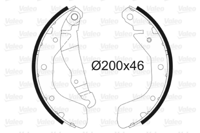 VALEO - 562078-VAL - Brake Shoe Set