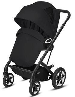 Коляска Cybex Talos S Lux BLK complete Aton B2 Bay Blue 3 в 1 Moon Black с дождевиками