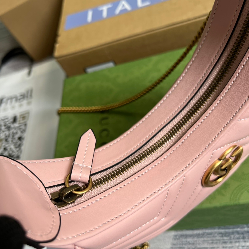Gucci GG Marmont Half-Moon-Shaped Bag