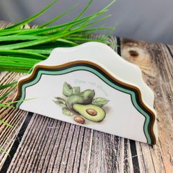 Lenardi 109-076 Салфетница АВОКАДО в под.уп.(х48)Фарфор