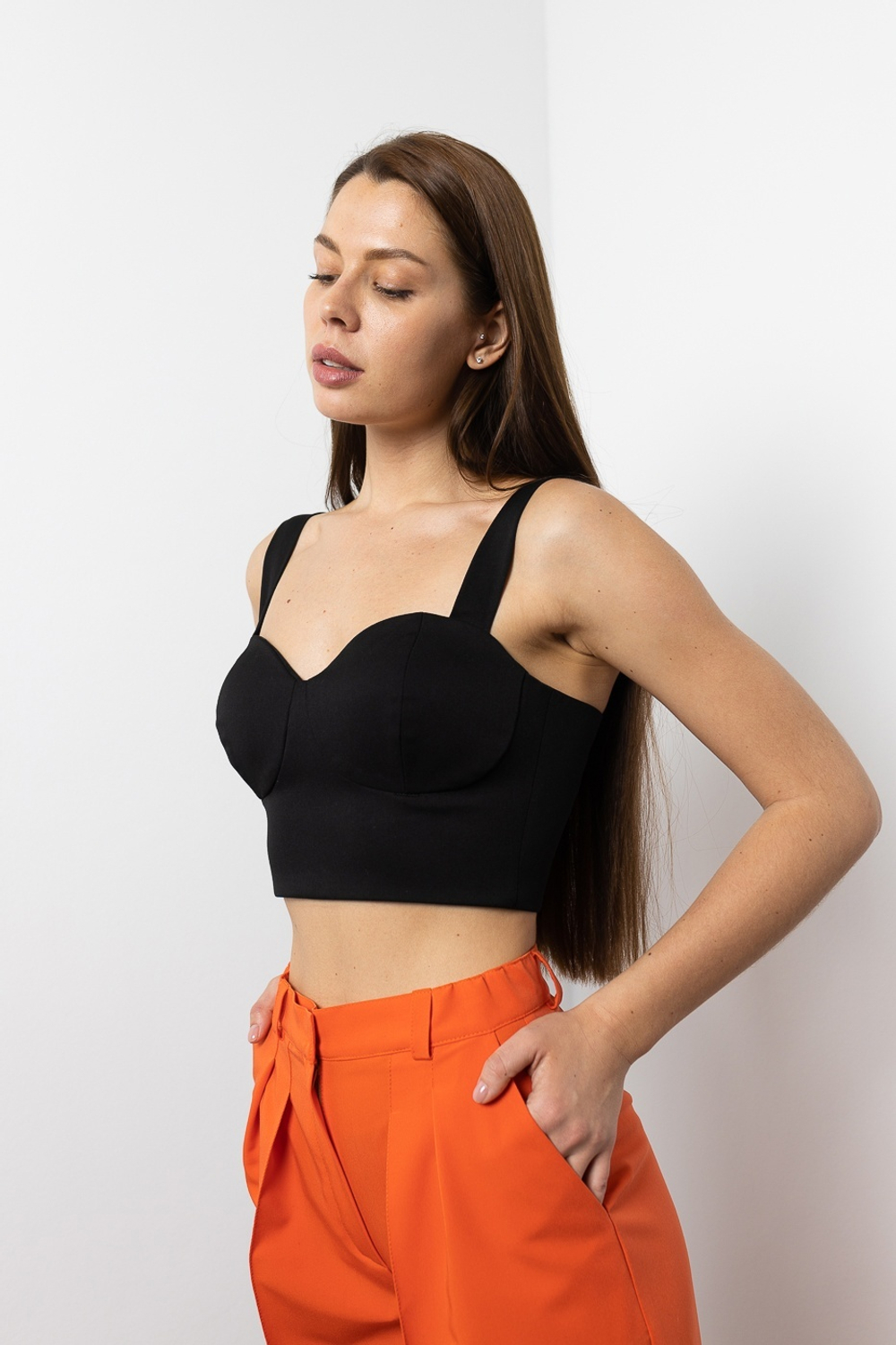 Топ бюстье "ЛЮБОВНИК" со шнуровкой на спинке