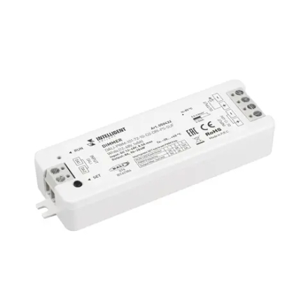INTELLIGENT ARLIGHT Диммер DALI-PWM-101-72-1G-D2-DRI-PS-SUF White (12-48V, 1x8A) (IARL, IP20 Пластик, 5 лет) 050432