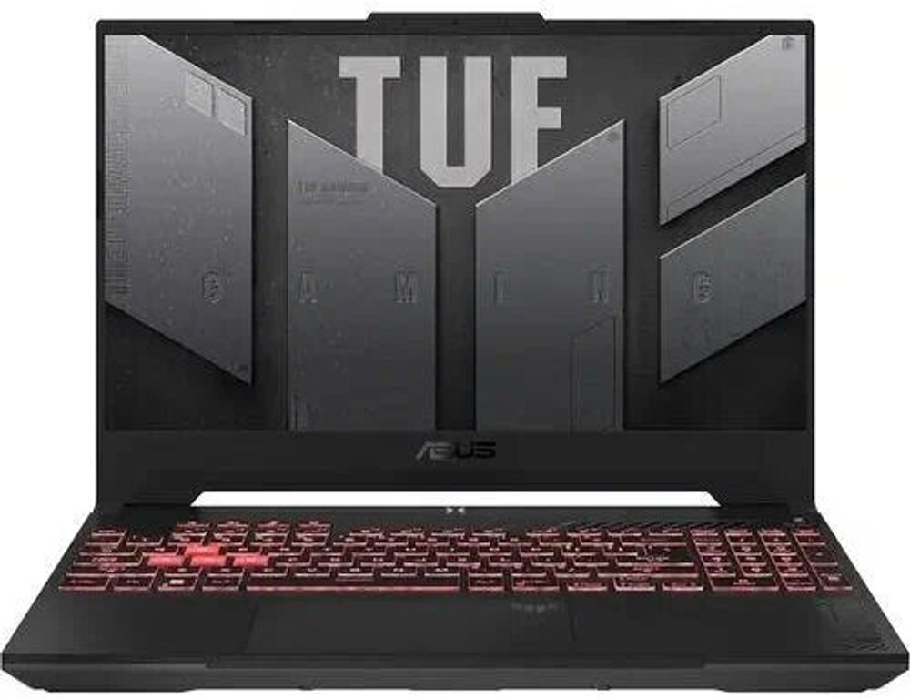 ASUS TUF Gaming A15 FA507NV-LP160 Игровой ноутбук 15.6", AMD Ryzen 5 7535HS, RAM 16 ГБ, SSD 512 ГБ, NVIDIA GeForce RTX 4060 для ноутбуков (8 Гб), Без системы, (90NR0E85-M008K0/90NR0E85-M00DT0), серый, Русская раскладка