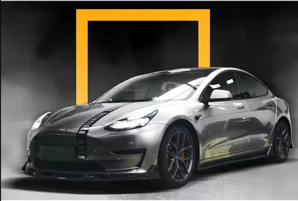 Обвес для Tesla Model 3 2017-2023 тесла Губа переднего бампера Накладки на передний бампер Боковые юбки Диффузор заднего бампера