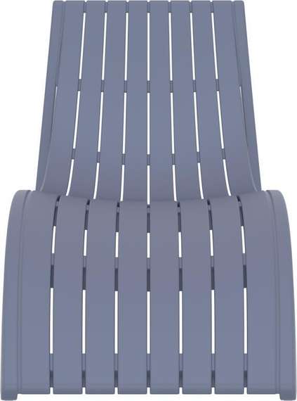 Шезлонг Slim серый