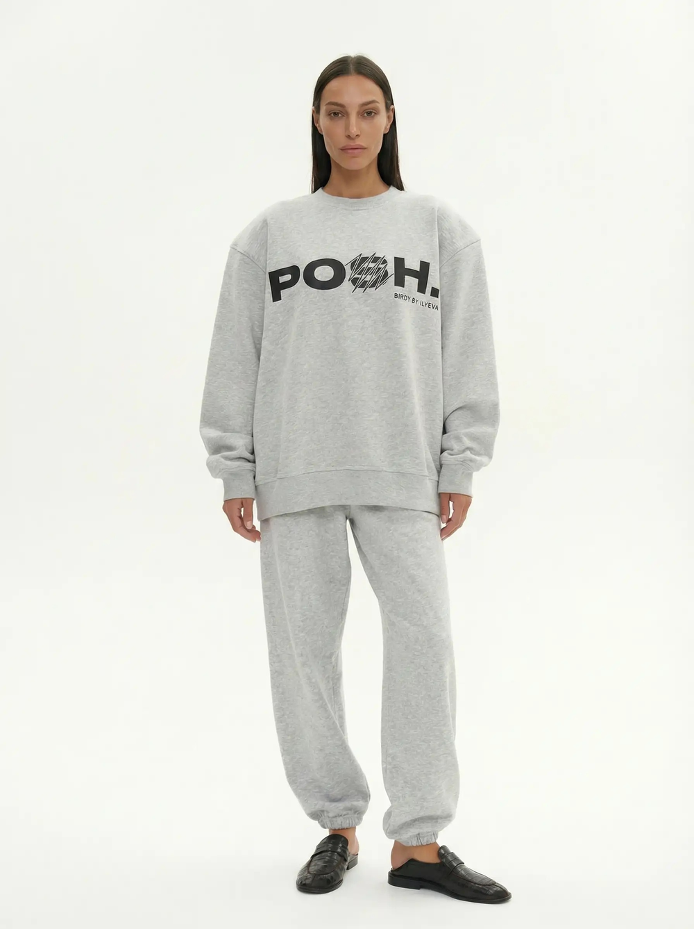 Свитшот POSH | Серый меланж