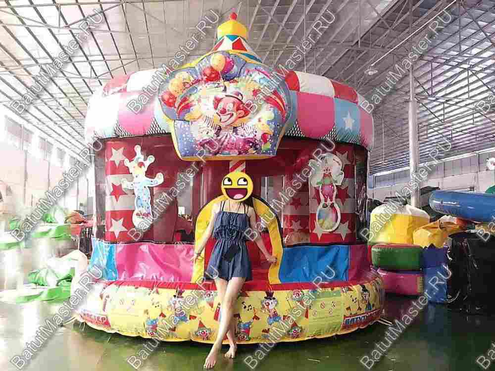 Детский надувной батут "Шатёр цирка" 5*5*4 м