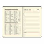 Ежедневник недатированный МАЛЫЙ ФОРМАТ 100x150 мм А6 BRAUBERG "Iguana", под кожу,160 л., сиреневый, 114470