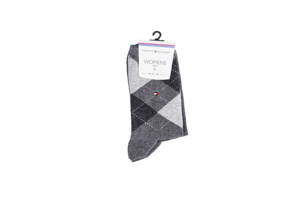 носки 2 пары Tommy Hilfiger - серый(443016001)