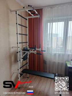 Монтаж шведской стенки Sv Sport в бетонные, кирпичные стены