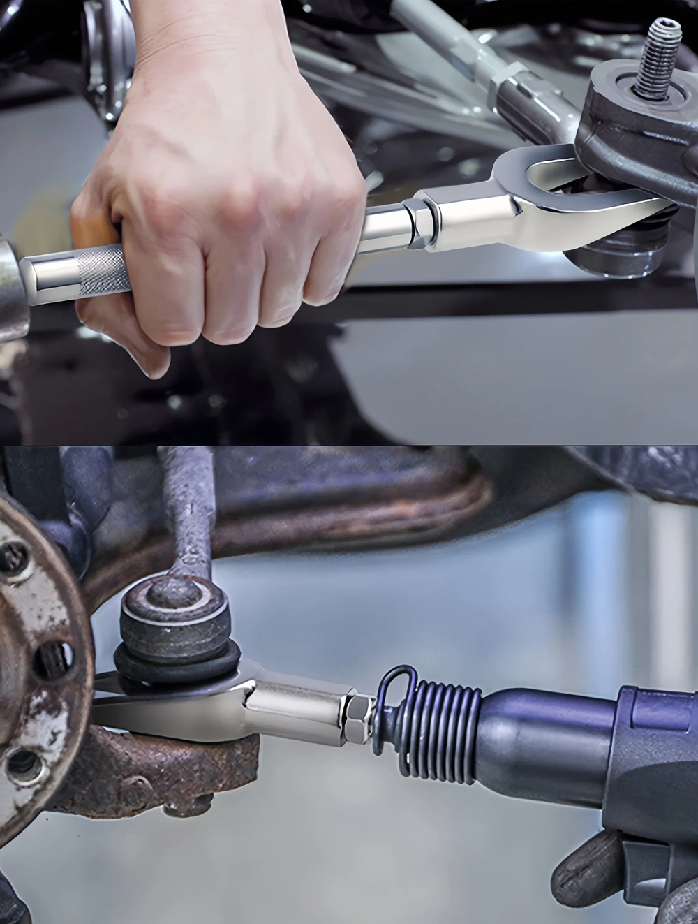 Съемник шаровых опор вилочного типа и рулевых тяг, вилка (5 предметов). Набор вилочных съемников шаровых соединений