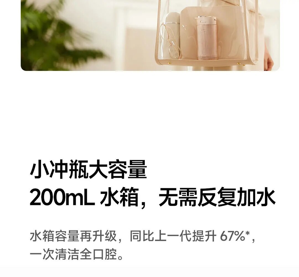 Ирригатор Xiaomi Mijia F400, Светло-зеленый