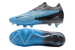 Бутсы Nike Phantom GX Elite FG (Черный+голубой)