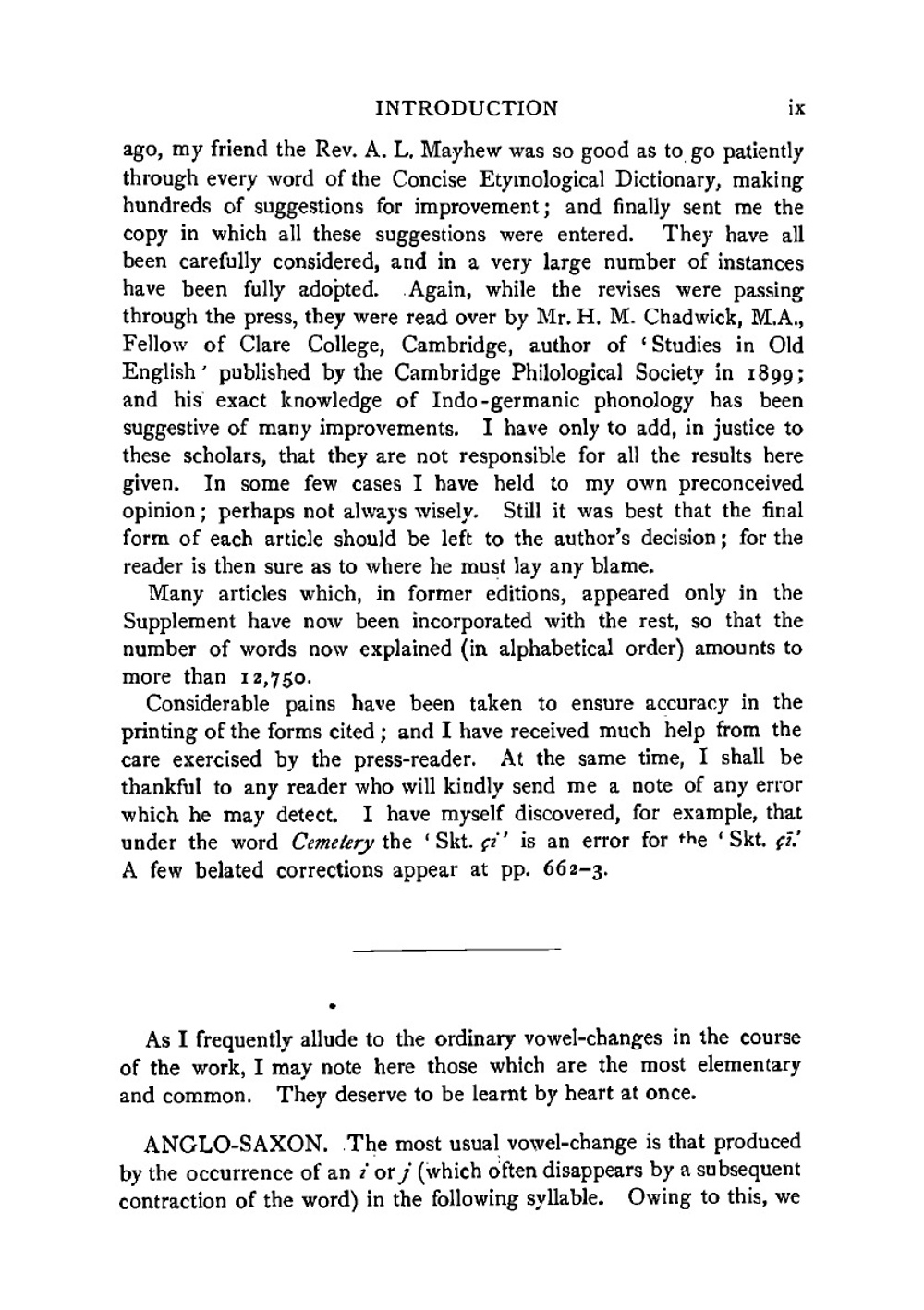 A Concise Etymological Dictionary Of The English Language | W.W. Skeat