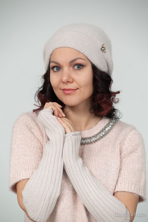 75v65 Митенки Катта (Пудра / б/р / м.корона / 30х30х6 / 0.3 / Трикотаж)